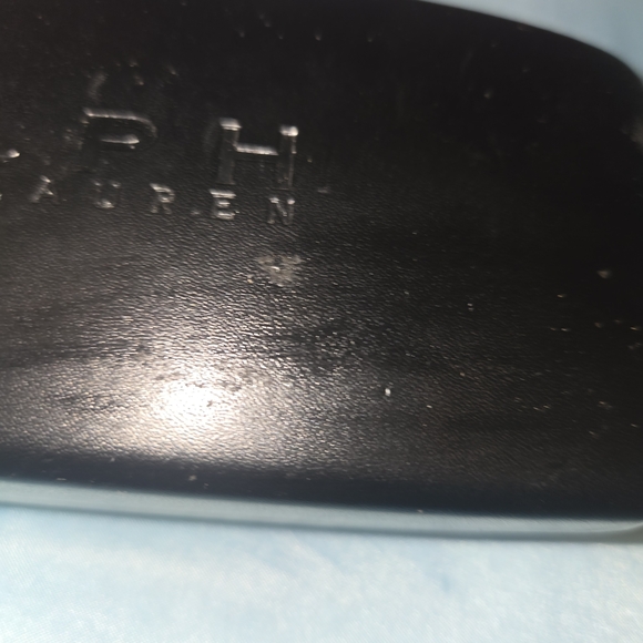 Polo Ralph Lauren Hard Shell Eyeglass Case With Eyeglass Frames/cleaning Cloth - Picture 3 of 13